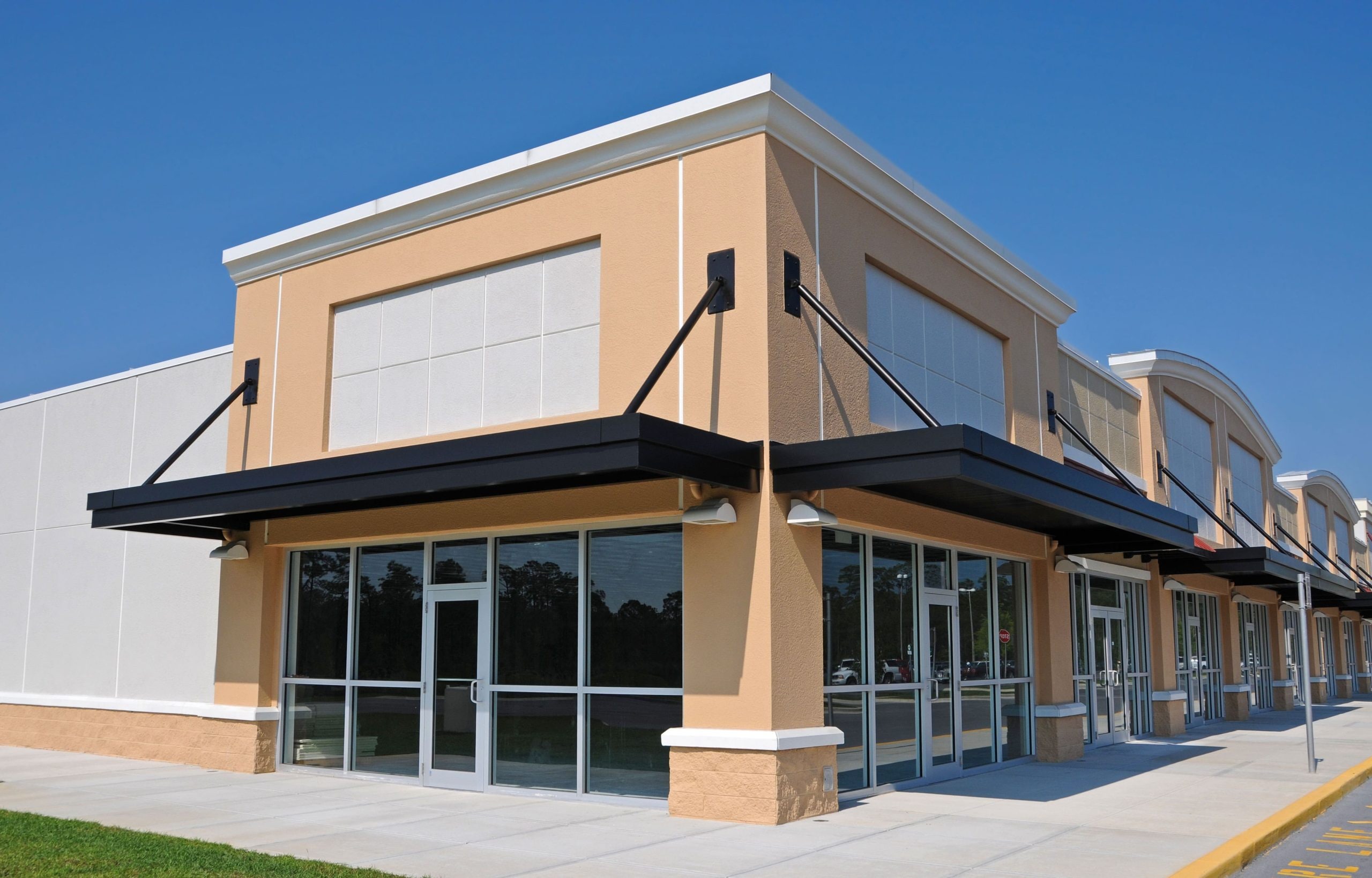 Durable commercial awning installation in Lynchburg